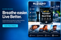 BLUVERO BREATHE nasal strips promotional image without coming soon text